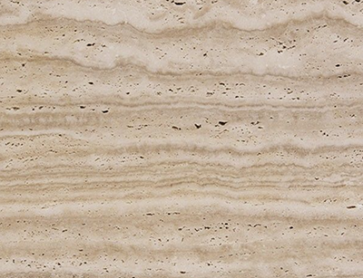 Travertine cross-cut and vein-cut options